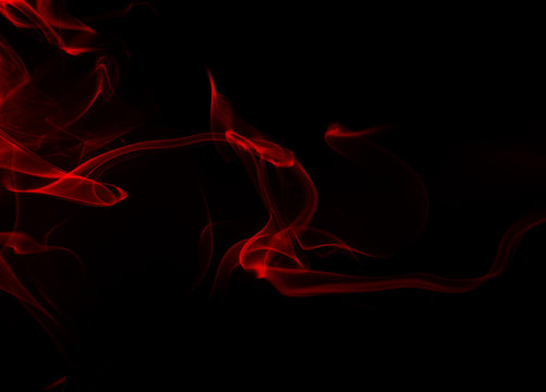 fire design. red smoke abstract on black background