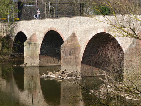 Drususbr&uuml;cke &uuml;ber die Nahe in Bingen am Rhein