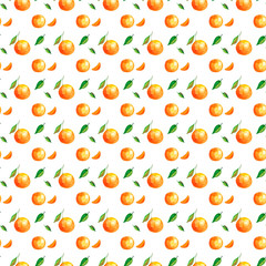 Fresg orange pattern on white background