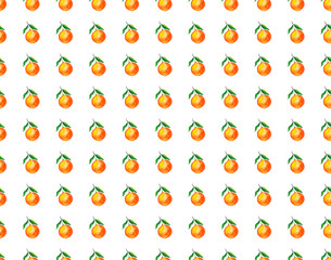 Fresg orange pattern on white background