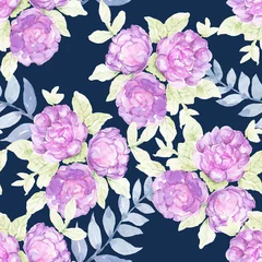 Foto auf Alu-Dibond Seamless sweet pastel Floral Background for design, scrapbook stock illustration © HoyaBouquet