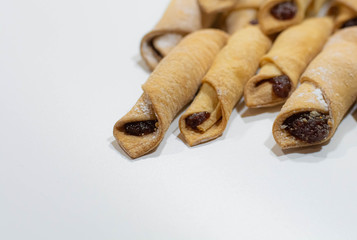 Homemade sweet pastries with jam