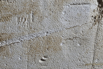 texture of old dirty shabby foam.