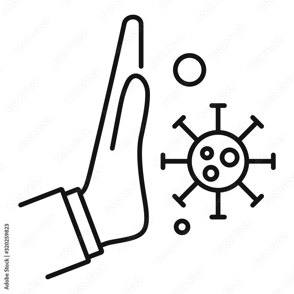 Poster immunization icon. outline immunization vector icon for web design isolated on white background
