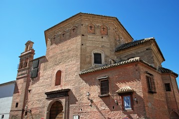 Fototapeta na wymiar View of the Holy Eufemia convent (Convento Santa Eufemia), Antequera, Spain.