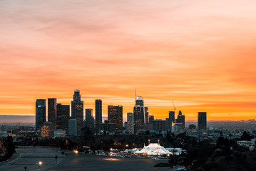 Los angeles coucher du soleil