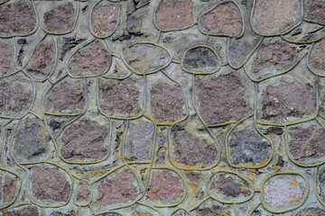 Antique masonry stones. Closeup background.