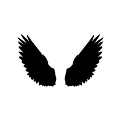 Wings of bird Icon. Editable Vector EPS.