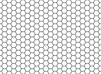 Stoffe zum Nähen Honeycomb hexagonal seamless pattern. Grid design, vector background. Simple texture
