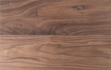 Texture of sanded raw black walnut wood without finish