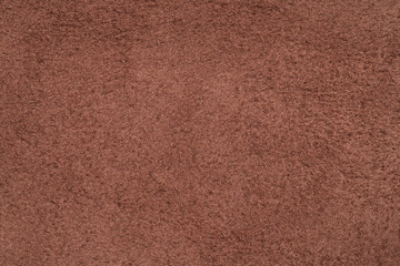 Fototapeta premium brown suede from back side of leather texture background