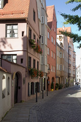 Fototapeta na wymiar historische Altstadt von Augsburg