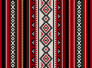Sadu Red Rug Vintage Beidoun Retro Detailed Pattern Background