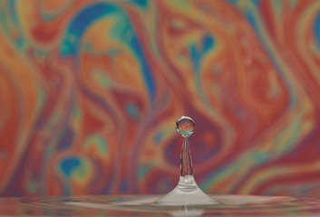 Gota de agua cayendo