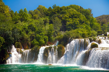 waterfall in the krka park