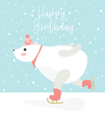 Greeting card with animals