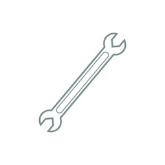 vector icon, metal workshop key