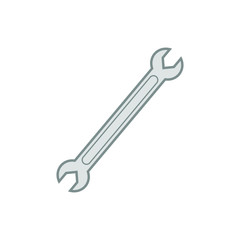 vector icon, metal workshop key