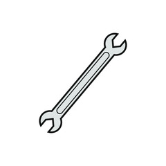 vector icon, metal workshop key