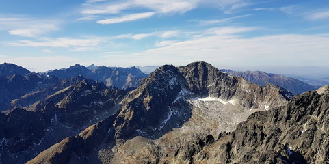 view from the łomnicky peak