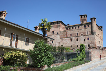 Fototapeta na wymiar castle of Grinzane Cavour, Italy, a unesco world heritage site.