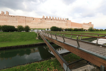 Cittadella, medieval walled city in the province of Padua, Northern Italy