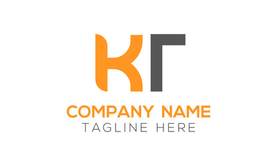 Initial Alphabet KT Logo Design vector Template. Linked Letter KT Logo Vector