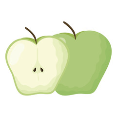 apple fresh fruit isolated icon
