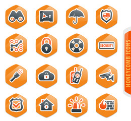 Security and protection icons set