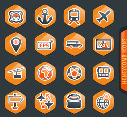 Travel icons set