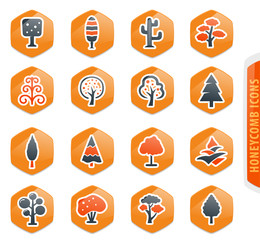 Tree icons set