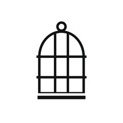 vector icon, pet bird cage