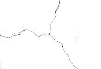 crack ground for abstract background on white background