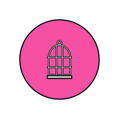 Fototapeta premium vector icon, pet bird cage