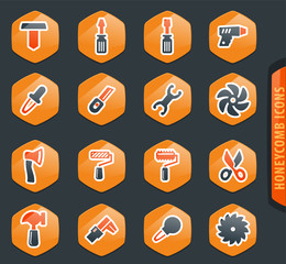 Work tools icons set