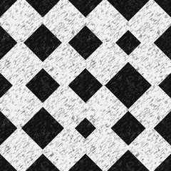 Seamless pattern. Vector geometric background. Squares of different shapes, diagonal structure.