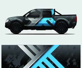 truck decal graphic wrap vector, abstract background