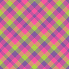 Seamless pattern in bright pink, violet and green colors for plaid, fabric, textile, clothes, tablecloth and other things. Vector image. 2
