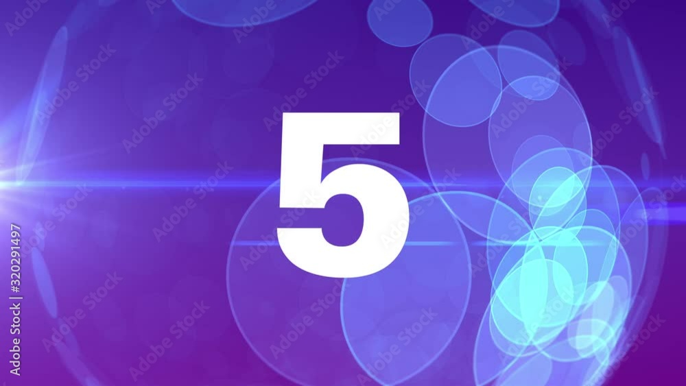 Poster numbers count down on planet backdrop