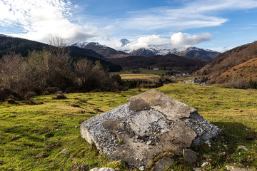 paysage de montagne dans les pyrénees