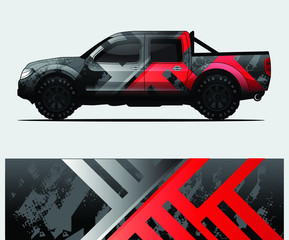 truck decal graphic wrap vector, abstract background