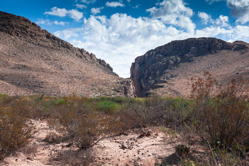 Deep gully, Big Bend National Park, Texas, USA,