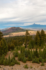 View of the landscape from one of the highest points of Crater Lake