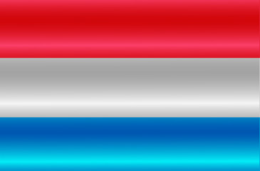 Flag of Luxembourg with folds. Colorful illustration with flag for web design.