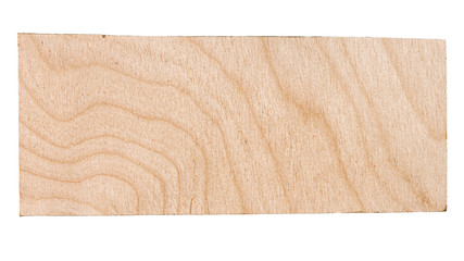 Rectangular piece of birch plywood