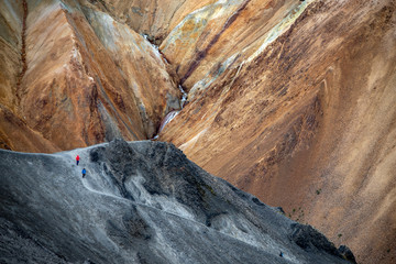 Volcanic mountains of Landmannalaugar in Fjallabak Nature Reserve. Iceland
