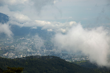 View of the city of Yalta from Mount Ai-Petri.