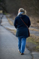Woman walking in the park