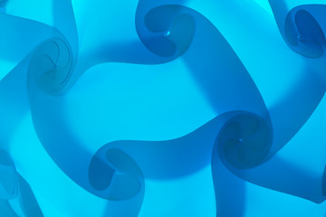 abstract background, blue rounded large elements and details, blurred smooth geometric shapes