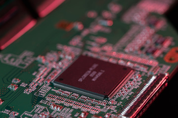 Printed circuit board of a modern electronic device